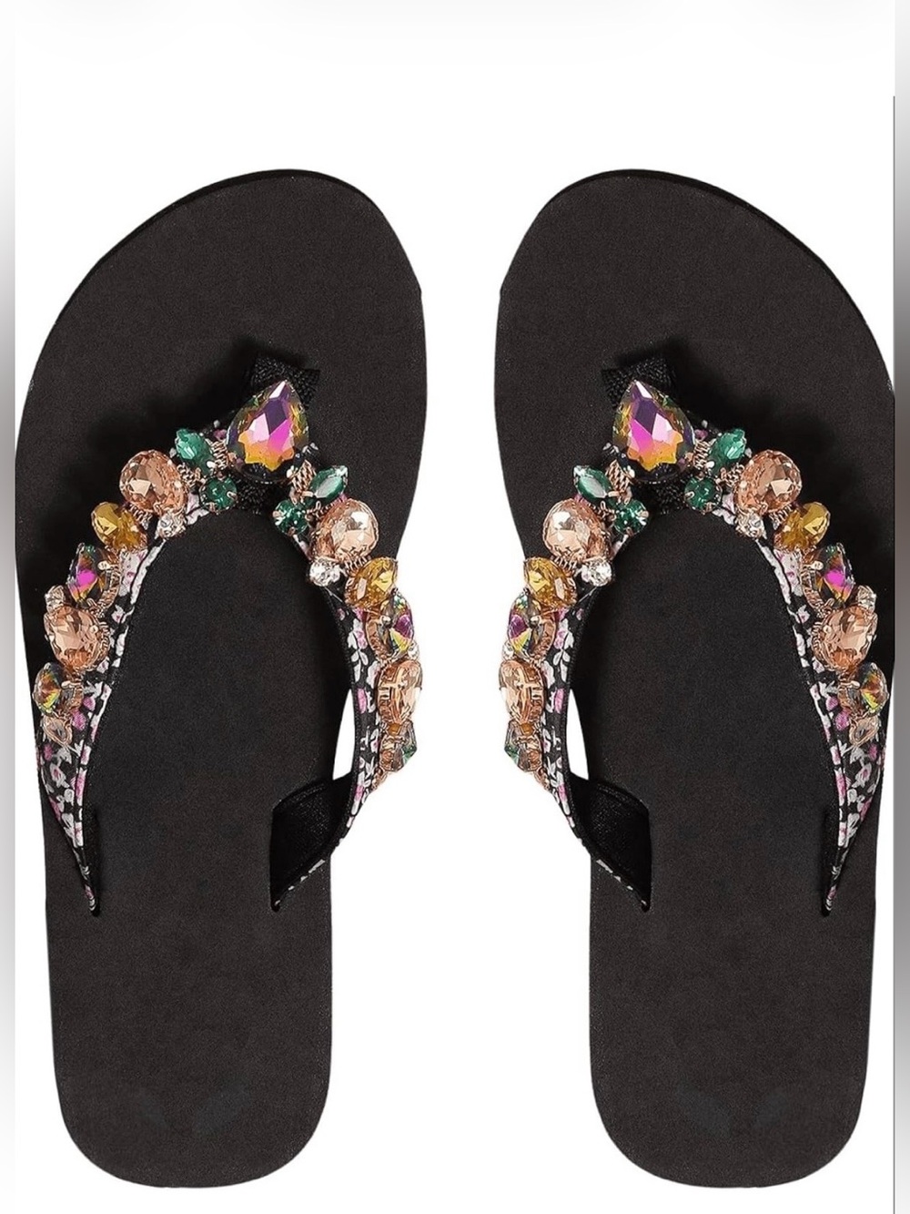 Jewel Embellished Thong Sandals